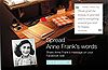 Anne Frank Facebook Application